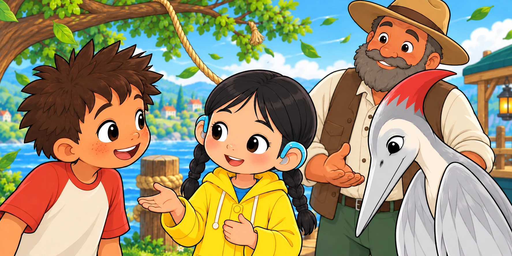 Hana explains that Kite can say no, with Dax listening and the Ferry-keeper reassuring them.